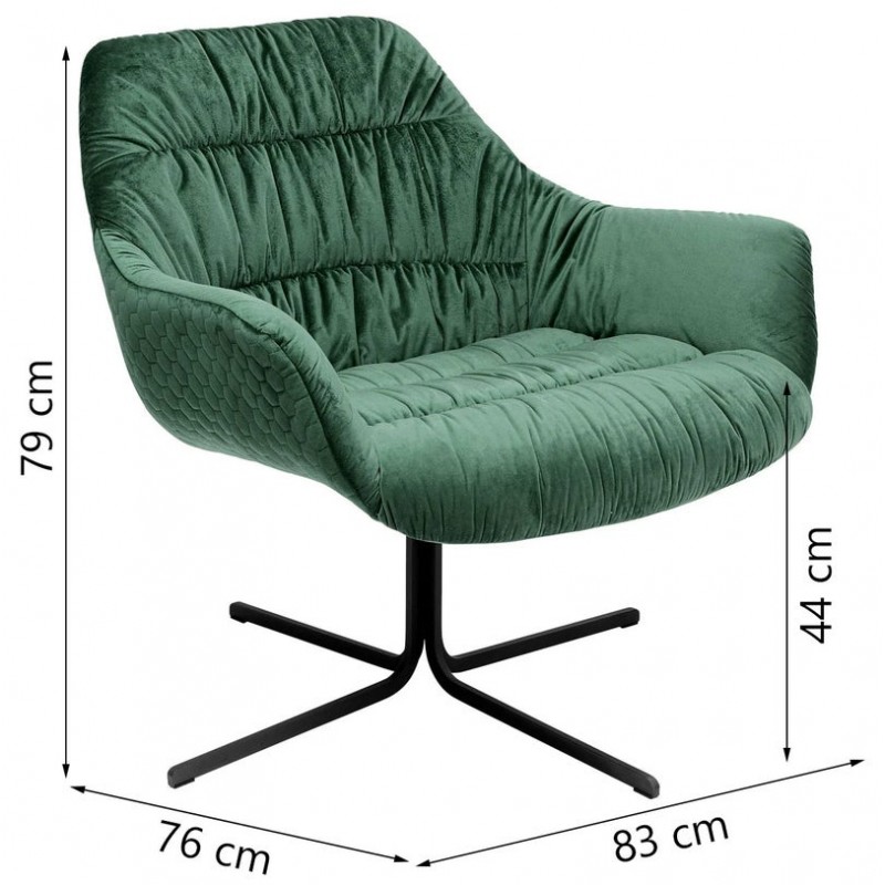 Swivel Armchair Bristol Green